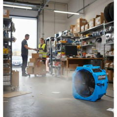 Ventilador de chão industrial de 36 cm e 350 W | 2 velocidades | Ventilador de alta potência para oficinas, garagens e estabelec