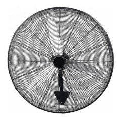 75 cm Wandventilator, 200 W, schwarz | 3 Flügel | 3 Geschwindigkeitsstufen | Leistungsstarker Industrieventilator
