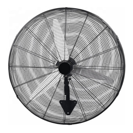 75 cm Wandventilator, 200 W, schwarz | 3 Flügel | 3 Geschwindigkeitsstufen | Leistungsstarker Industrieventilator