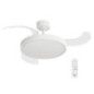Ventilateur de plafond rétractable 71 cm | 3 pales transparentes | 6 vitesses | Minuterie | Ventilateur de plafond