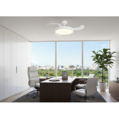 71cm Retractable Ceiling Fan | 3 Transparent Blades | 6 Speeds | Timer | Ceiling Fan