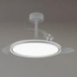 Retractable Ceiling Fan 91 cm | 3 Transparent Blades | 6 Speeds | Ceiling Fan for Home