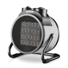 Riscaldatore industriale da 3000 W, grigio | Riscaldatore elettrico ad alta potenza | Riscaldamento per officine, garage e local