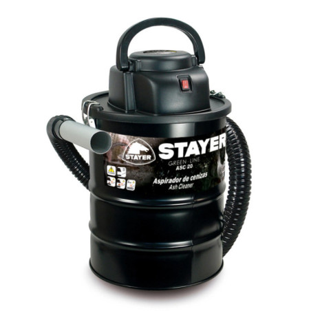Aspiracenere Stayer 1200W | Aspiracenere per caminetti, stufe e barbecue con serbatoio da 20 litri