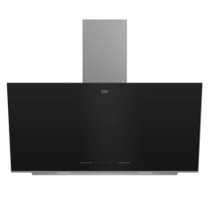 Beko 60cm Black Slanted Decorative Cooker Hood | Kitchen Hood | Extractor Fan | Slanted Design