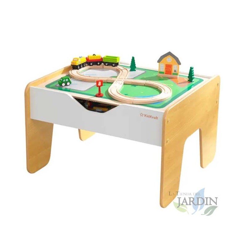 Table de jeux et d'activités 2 en 1 avec plateau