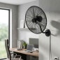 Ventilateur mural noir 35 cm 40 W | 3 pales | 3 vitesses | Idéal pour la maison, le bureau et les commerces Ventilateur mural noir 35 cm 40 W | 3 pales | 3 vitesses | Idéal pour la maison, le bureau et les commerces