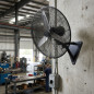 75 cm Wandventilator, 200 W, schwarz | 3 Flügel | 3 Geschwindigkeitsstufen | Leistungsstarker Industrieventilator