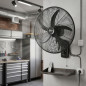 Ventilateur mural 50 cm 120 W, noir | 5 pales | 3 vitesses | Ventilateur haute puissance Ventilateur mural 50 cm 120 W, noir | 5 pales | 3 vitesses | Ventilateur haute puissance