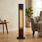 Chauffage électrique portable à quartz 2000 W pour sol ou mur | Chauffage d'appoint pour la maison et le bureau Chauffage électrique portable à quartz 2000 W pour sol ou mur | Chauffage d'appoint pour la maison et le bureau