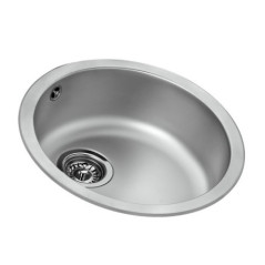 Lavello da cucina Teka rotondo a 1 vasca, 45 x 16 cm | Lavello da cucina in acciaio inox