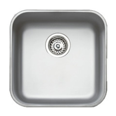 Teka 1-Becken-Küchenspüle, quadratisch, 43,5 x 43,5 x 18 cm | Edelstahl-Küchenspüle