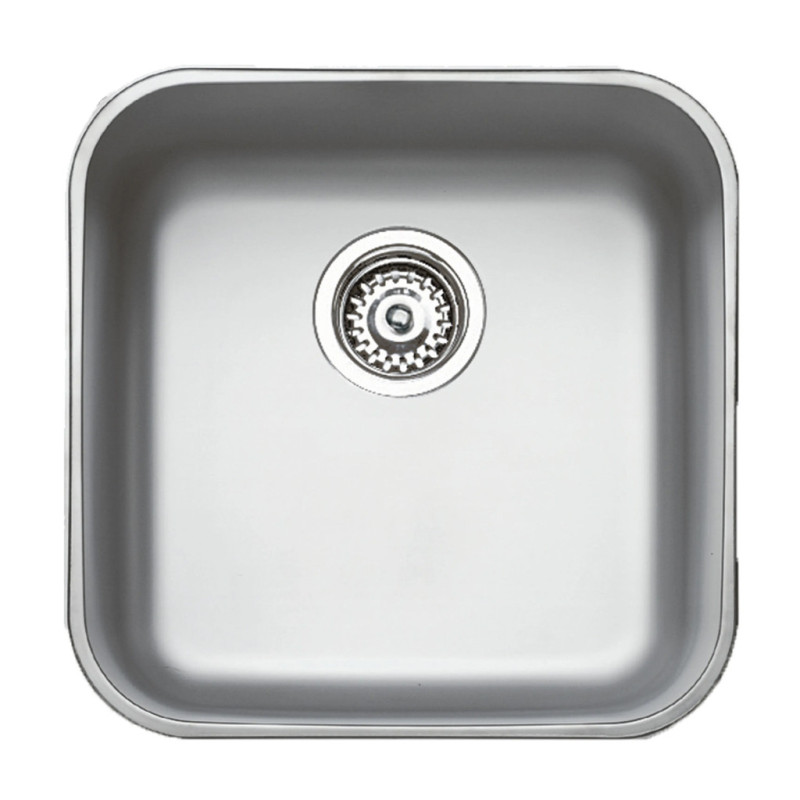 Teka 1 Bowl Square Kitchen Sink 43.5 x 43.5 x 18 cm | Stainless Steel Kitchen Sink