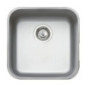 Fregadero de Cocina 1 Seno Teka Cuadrado 43,5 x 43,5 x 18 cm | Fregadero de Acero Inoxidable para Cocina