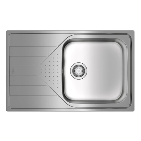 Fregadero de Cocina 1 Seno + Escurridor Teka Cuadrado 79 x 50 x 19 cm | Fregadero de Acero Inoxidable