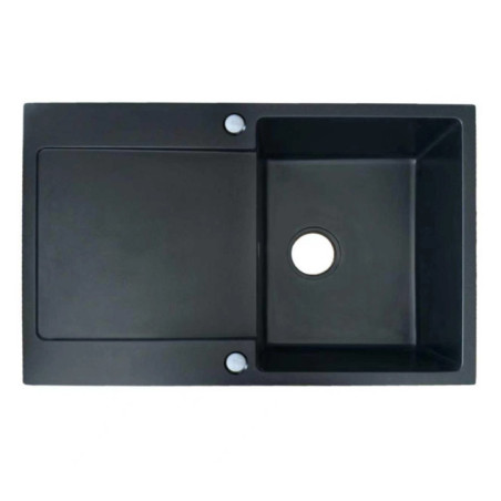 Fregadero 1 Seno + Escurridor Cuadrado de Resina 78 x 49,5 x 19 cm | Fregadero de Cocina Resistente