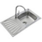 Fregadero de Cocina 1 Seno + Escurridor Teka Cuadrado 78 x 43,5 x 14,6 cm | Fregadero de Acero Inoxidable