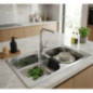 Teka 2 Bowl Square Kitchen Sink 79 x 50 x 16 cm | Stainless Steel Kitchen Sink