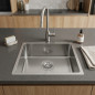 Teka 1 Bowl Kitchen Sink 44 x 44 x 20 cm | Stainless Steel Kitchen Sink
