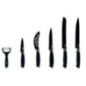 7-teiliges Messerset | Küchenmesser aus Edelstahl | Kochmesser, Brotmesser, Tranchiermesser, Allzweckmesser, Pizzamesser und Spa 7-teiliges Messerset | Küchenmesser aus Edelstahl | Kochmesser, Brotmesser, Tranchiermesser, Allzweckmesser, Pizzamesser und Spa