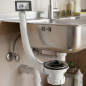 Sink Valve 70 mm 1 1/2" with Flexible Hose White | Sink Drain Valve Sink Valve 70 mm 1 1/2" with Flexible Hose White | Sink Drain Valve