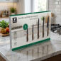 8-Piece Knife Set | Non-Stick Stainless Steel | Chef's Knife, Bread Knife, Carving Knife, Kitchen Knife, Peeler, and Scissors