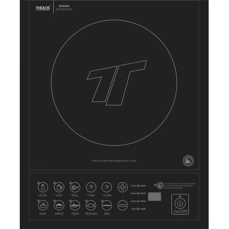 1-Zone Induction Hob | 1000W-2000W Electric Cooktop | 40x32cm Portable Cooktop | Camping/Caravan Cooktop