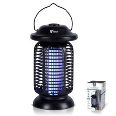 Lampe anti-moustiques UV 7 W | Couverture 50 m² | 2500 V | Tube LED UV | IPX4 | Grille à 360°