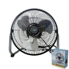 Standventilator Ø 9 Zoll 22,86 cm 35 W | 3 Metallflügel | 3 Geschwindigkeitsstufen | Neigbarer Kopf