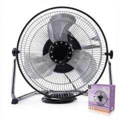Ventilateur sur pied 30 cm (12") 47 W | Ventilateur en métal | 3 vitesses | Tête inclinable | Grille de protection