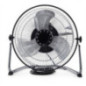 Ventilador de chão de 30 cm (12") e 47 W | Ventilador de metal de 30 cm | 3 velocidades | Cabeça inclinável | Grade de proteção
