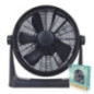Ventilatore da pavimento da 50 cm (20"), 100 W | Diametro ventola 50 cm | 3 velocità | Testa inclinabile a 90° | Pale in plastic