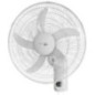 Ventilateur mural blanc 45,7 cm (18") 60 W | 3 vitesses | 5 pales | Oscillation à 90° Ventilateur mural blanc 45,7 cm (18") 60 W | 3 vitesses | 5 pales | Oscillation à 90°