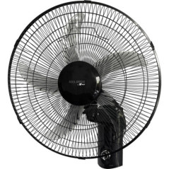 Ventilatore da parete nero da 45,7 cm (18"), 60W | Ventilatore da parete da 45,7 cm | 3 velocità | 5 pale | Oscillazione a 90°