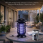 Lámpara UV Antimosquitos 7 W | Cobertura 50 m² | 2500 V | Tubo UV LED | IPX4 | Rejilla 360°