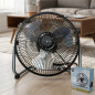 Standventilator Ø 9 Zoll 22,86 cm 35 W | 3 Metallflügel | 3 Geschwindigkeitsstufen | Neigbarer Kopf Standventilator Ø 9 Zoll 22,86 cm 35 W | 3 Metallflügel | 3 Geschwindigkeitsstufen | Neigbarer Kopf