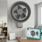 Ventilatore da parete oscillante da 30 cm (12"), 85 W | 3 velocità | 5 pale | Oscillazione a 90° Ventilatore da parete oscillante da 30 cm (12"), 85 W | 3 velocità | 5 pale | Oscillazione a 90°