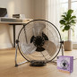 Ventilateur sur pied 30 cm (12") 47 W | Ventilateur en métal | 3 vitesses | Tête inclinable | Grille de protection Ventilateur sur pied 30 cm (12") 47 W | Ventilateur en métal | 3 vitesses | Tête inclinable | Grille de protection