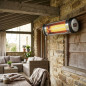 Calefactor de Pared con Barra de Cuarzo 2000 W | IP34 | Calefactor Eléctrico | Calefacción para Interior y Exterior Cubierto