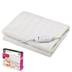 Couverture chauffante pour lit | Grande couverture chauffante électrique 150 x 80 cm | 2 niveaux de chaleur | Chauffe-lit | Chau