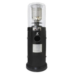 Außenheizstrahler mit schwarzem Quarzrohr | Butan- oder Propangasbetrieb, 10 kW | 455 x 530 x 1320 mm