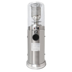 Riscaldatore da esterno con tubo al quarzo in acciaio inox | Gas butano o propano 10 kW | 455 x 530 x 1320 mm