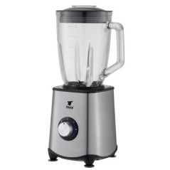 Liquidificador de 1500 W | Jarra de vidro de 1,5 L | 2 velocidades + função pulsar | 6 lâminas de titânio | Capacidade para trit