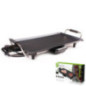 Chapa de 2000W | Superfície de 47x27cm | Antiaderente | Termostato 100-250ºC | Bandeja coletora de gordura