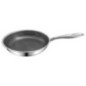 Set de Cocina 5 Piezas | Acero Inoxidable + Cristal | Sartén, 2 Cacerolas y 2 Tapaderas | Antiadherente | Inducción