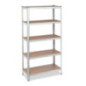 Galvanized Metal Shelving Unit with 5 Shelves, 90x40x180 cm | 175 kg per Shelf | MDF Shelves Galvanized Metal Shelving Unit with 5 Shelves, 90x40x180 cm | 175 kg per Shelf | MDF Shelves