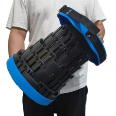 Blauer Klapphocker | Maximale Belastung 250 kg | Höhe 45 cm | Sitzdurchmesser 25,5 cm | Polypropylen