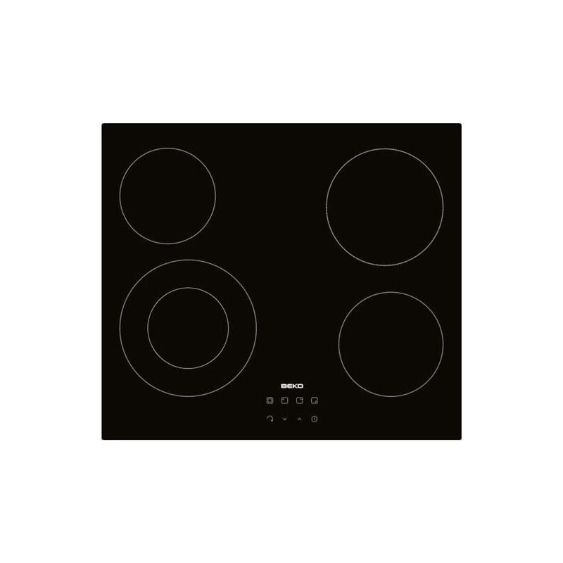 Plaque de cuisson vitrocéramique 4 zones Beko 56 x 49 cm | Plaque de cuisson encastrable Plaque de cuisson vitrocéramique 4 zones Beko 56 x 49 cm | Plaque de cuisson encastrable