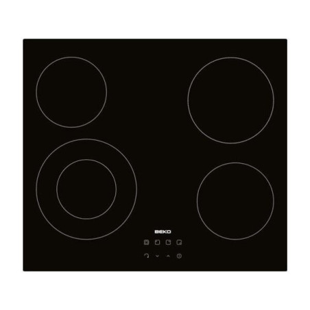 Plaque de cuisson vitrocéramique 4 zones Beko 56 x 49 cm | Plaque de cuisson encastrable