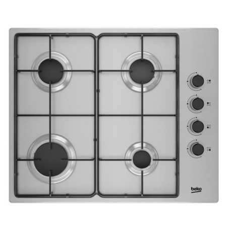 Placa de Gas Beko 4 Fuegos 60 x 51 cm | Placa de Cocina Empotrable